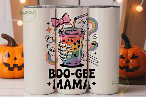 Boo-Gee Mama 20oz Tumbler Wrap Sublimation PixelChick 