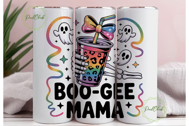 Boo-Gee Mama 20oz Tumbler Wrap Sublimation PixelChick 