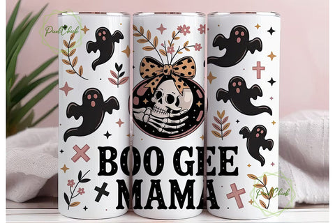 Boo Gee Mama 20oz Tumbler Wrap Sublimation PixelChick 