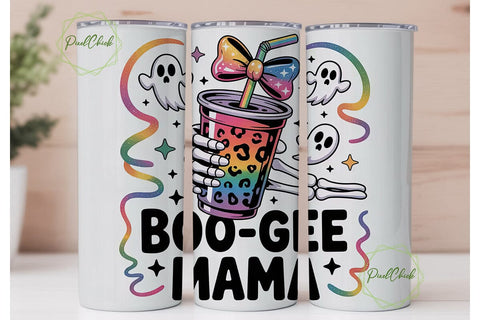 Boo-Gee Mama 20oz Tumbler Wrap Sublimation PixelChick 