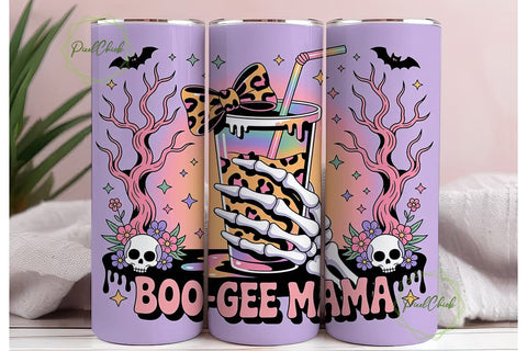 Boo-Gee Mama 20oz Tumbler Wrap Sublimation PixelChick 