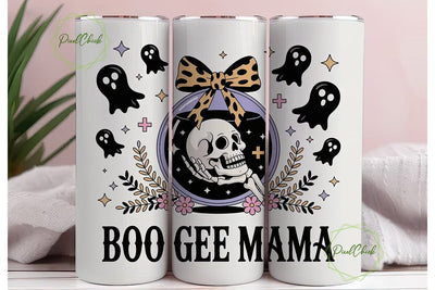 Boo Gee Mama 20oz Tumbler Wrap Sublimation PixelChick 