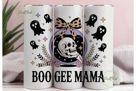Boo Gee Mama 20oz Tumbler Wrap Sublimation PixelChick 