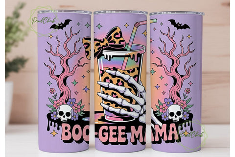 Boo-Gee Mama 20oz Tumbler Wrap Sublimation PixelChick 