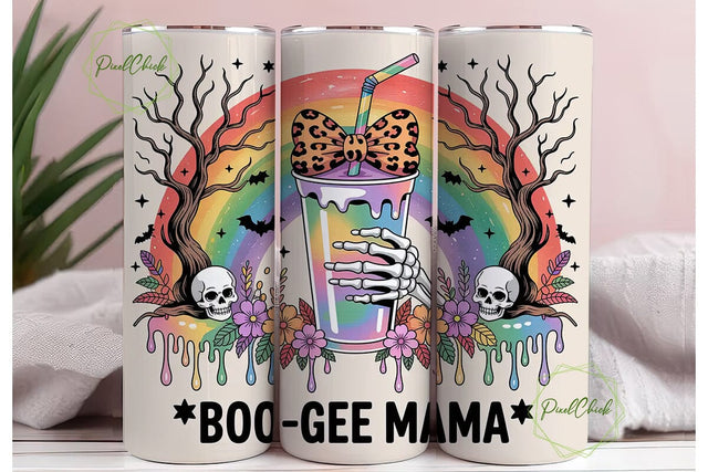 Boo-Gee Mama 20oz Tumbler Wrap Sublimation PixelChick 