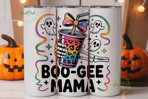 Boo-Gee Mama 20oz Tumbler Wrap Sublimation PixelChick 