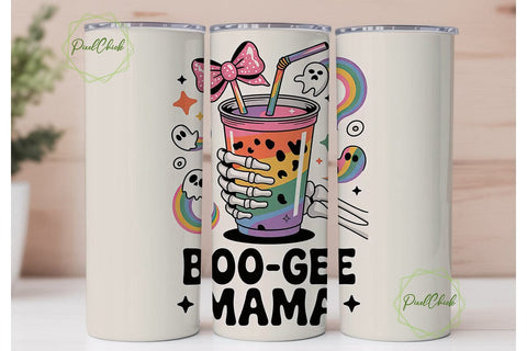 Boo-Gee Mama 20oz Tumbler Wrap Sublimation PixelChick 