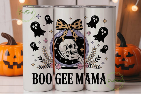 Boo Gee Mama 20oz Tumbler Wrap Sublimation PixelChick 