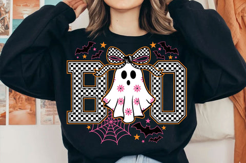 Boo Ghost SVG, Coquette Halloween SVG SVG SVG Studio 
