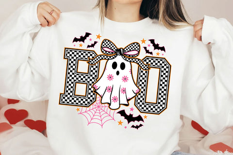 Boo Ghost SVG, Coquette Halloween SVG SVG SVG Studio 