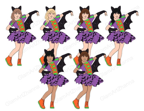 Boo GIRLS AND CHILDREN Halloween Autumn Gothic Pumpkin - PNG SVG GlamArtZhanna 