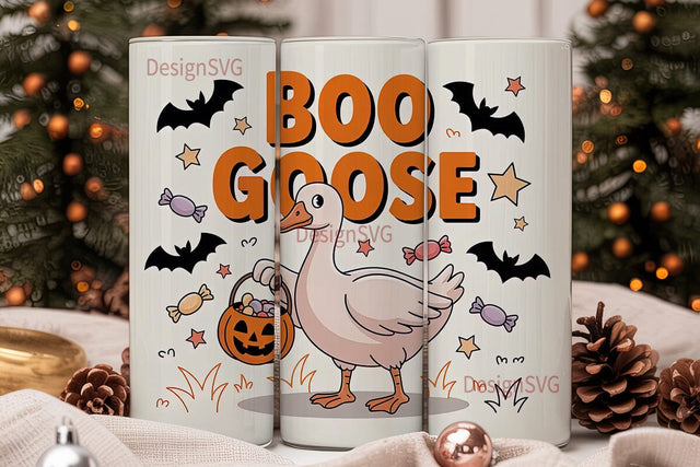 Boo Goose Halloween 20oz Tumbler Wrap Sublimation DesignSVG 