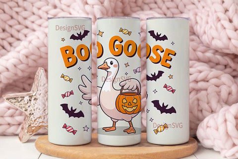 Boo Goose Halloween 20oz Tumbler Wrap Sublimation DesignSVG 