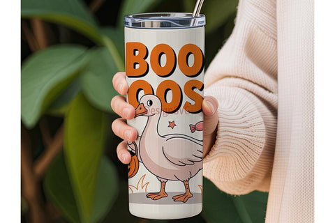 Boo Goose Halloween 20oz Tumbler Wrap Sublimation DesignSVG 