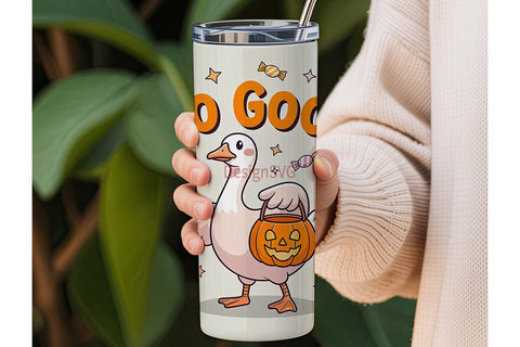 Boo Goose Halloween 20oz Tumbler Wrap Sublimation DesignSVG 