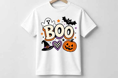 Boo Halloween PNG | Cute Ghost Sublimation Digital Download SVG BillahCrafts 