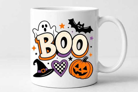 Boo Halloween PNG | Cute Ghost Sublimation Digital Download SVG BillahCrafts 