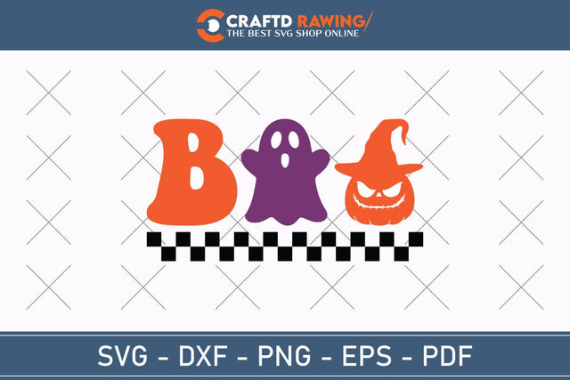 Boo Halloween Svg, Halloween Png , Halloween Clipart, Ghost Svg, Halloween Shirt Svg, Hippie Svg, Retro Svg, Svg Bundle, Sublimation Designs SVG Debashish Barman 