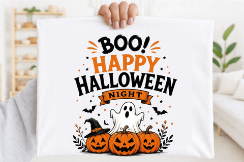 Boo Happy Halloween Night PNG Sublimation SVGArt 