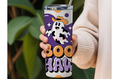 Boo Haw Ghost 20oz Tumbler Wrap Sublimation DesignSVG 