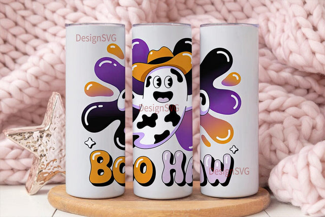 Boo Haw Ghost 20oz Tumbler Wrap Sublimation DesignSVG 