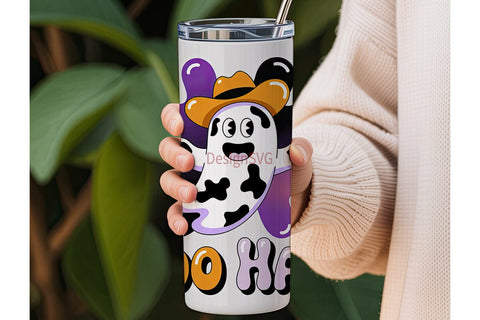 Boo Haw Ghost 20oz Tumbler Wrap Sublimation DesignSVG 
