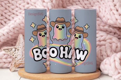 Boo Haw Ghost Tumbler Design Sublimation DesignSVG 