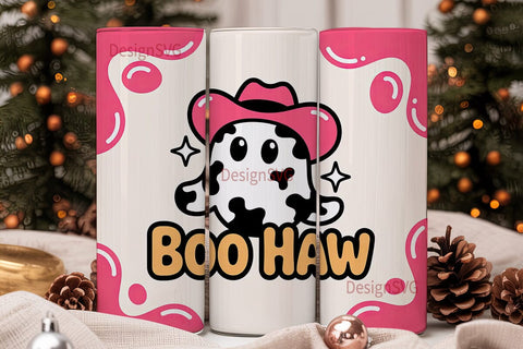 Boo Haw Ghost Tumbler Wrap Sublimation DesignSVG 