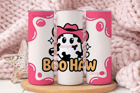 Boo Haw Ghost Tumbler Wrap Sublimation DesignSVG 