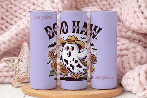 Boo Haw Ghost Tumbler Wrap Sublimation DesignSVG 