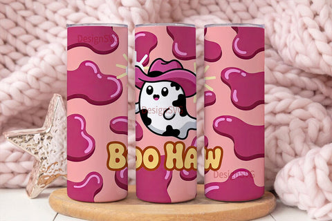 Boo Haw Ghost Tumbler Wrap Sublimation DesignSVG 