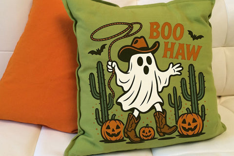 Boo Haw Halloween Png| Halloween Cowboy Ghost Sublimation Png. Sublimation CosmosFineArt 