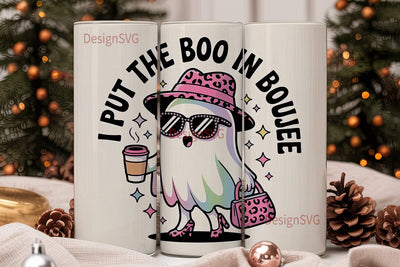 Boo-jee Ghost 20oz Tumbler Wrap Sublimation DesignSVG 