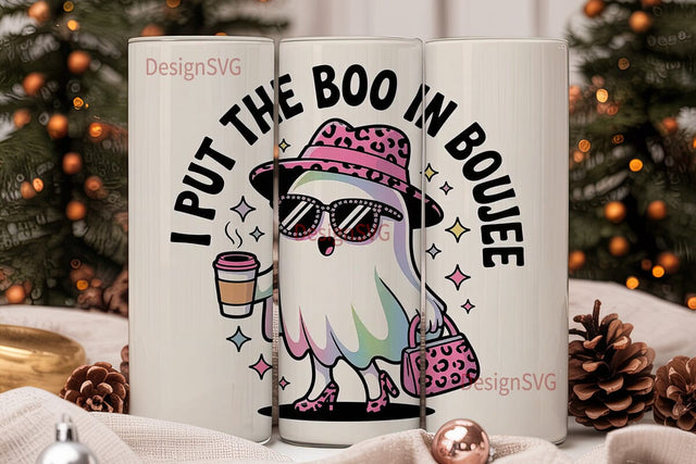 Boo-jee Ghost 20oz Tumbler Wrap Sublimation DesignSVG 