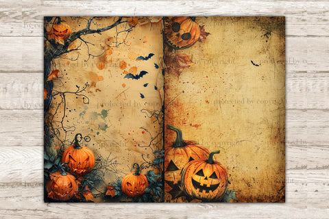 Boo Junk Journal Kit | Pumpkin Scrapbook Paper SVG GlamArtZhanna 