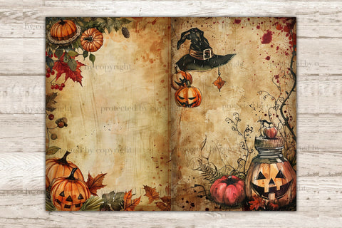 Boo Junk Journal Kit | Pumpkin Scrapbook Paper SVG GlamArtZhanna 