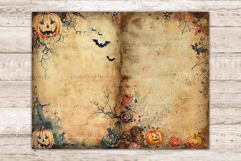 Boo Junk Journal Kit | Pumpkin Scrapbook Paper SVG GlamArtZhanna 