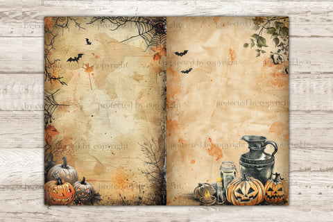 Boo Junk Journal Kit | Pumpkin Scrapbook Paper SVG GlamArtZhanna 