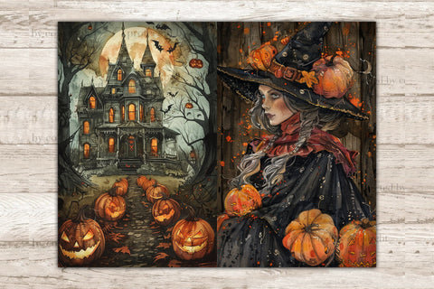 Boo Junk Journal Page | Halloween Printable Paper SVG GlamArtZhanna 