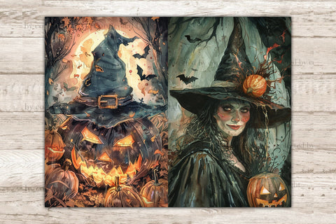 Boo Junk Journal Page | Halloween Printable Paper SVG GlamArtZhanna 