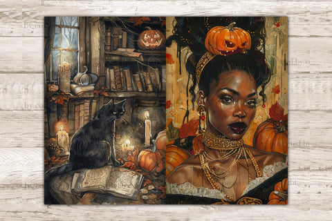 Boo Junk Journal Papers | Trick Or Treat Printable SVG GlamArtZhanna 