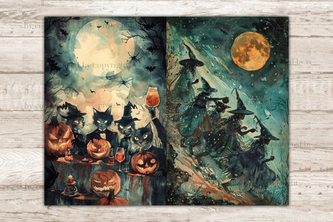 Boo Junk Journal Papers | Trick Or Treat Printable SVG GlamArtZhanna 