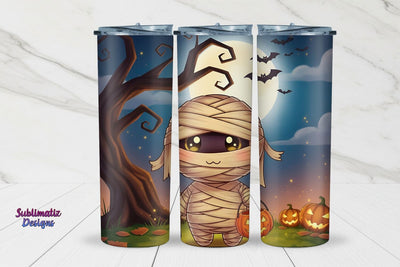 Boo Mummy Halloween Tumbler Wrap Sublimation | Halloween Tumbler Wrap for Sublimation Sublimation Sublimatiz Designs 