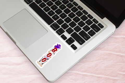 Boo season Stickers Design Sublimation Regulrcrative 