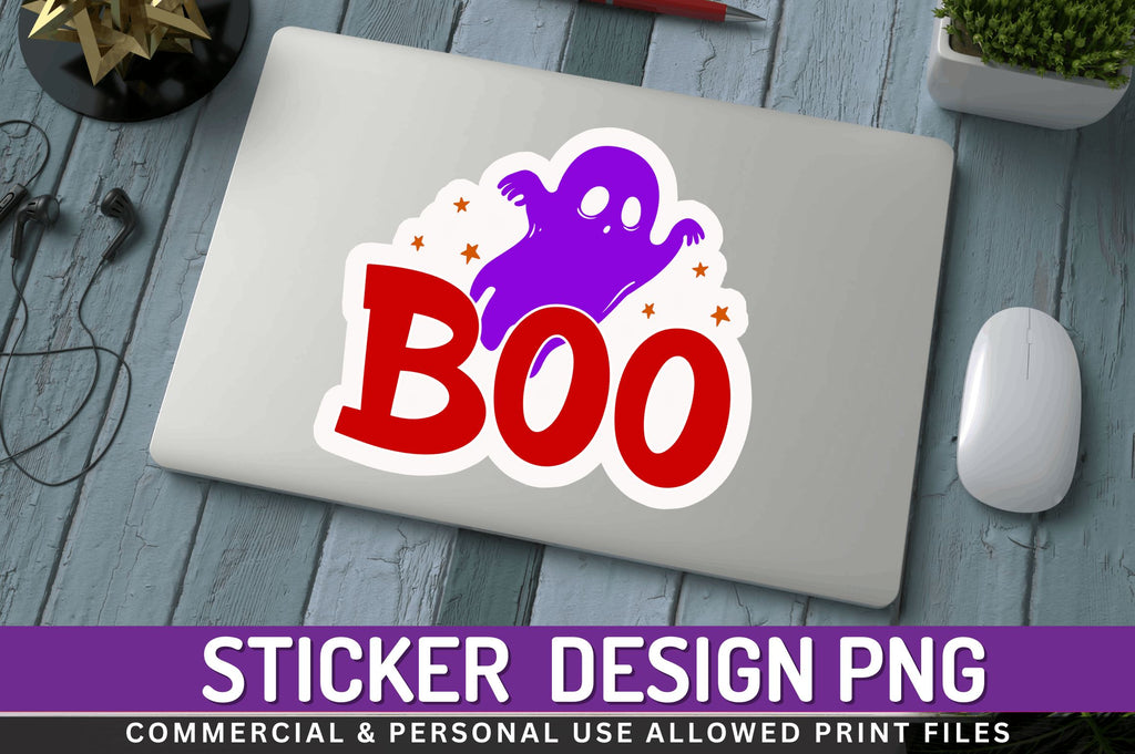 Boo Stickers Design - So Fontsy