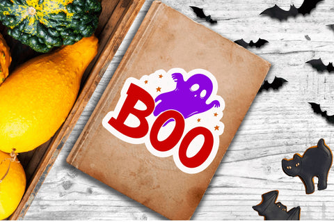 Boo Stickers Design Sublimation Regulrcrative 