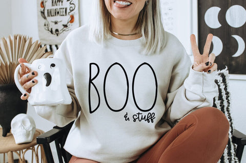 Boo & Stuff Halloween SVG SVG Pickled Thistle Creative 