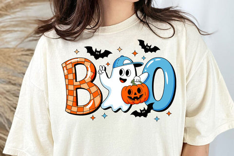 Boo SVG Bundle, Halloween Svg, Halloween Ghost Svg, Spooky Svg, Pumpkin Svg, Bat Svg SVG DesignDestine 