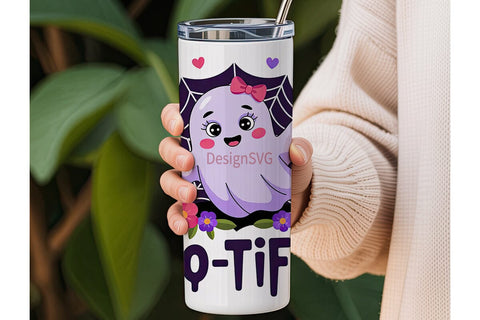 Boo-tiful Ghost 20oz Tumbler Wrap Sublimation DesignSVG 