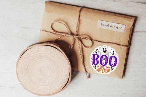 Boo to you from our crew Stickers Design Sublimation Regulrcrative 